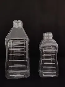 Empty Oil Rectangle Shape Plastic Bottle