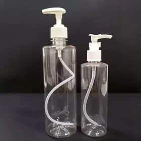 Empty Round Lotion Plastic Bottle