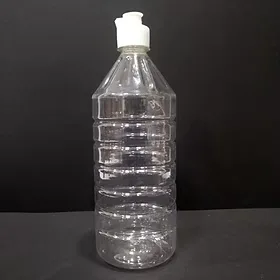 Empty Round Ring Shape Phenyl Plastic Bottle