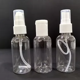 Empty Plain Round Shape Plastic Bottle