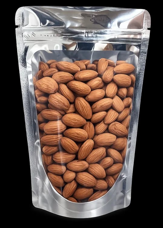 Silver U Shape Standup Zipper Pouches